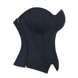 Steel Wire Underwire Corset Top for Women