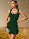 Sexy Strappy Sequin Party Dress for Women