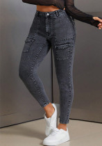 Women's High-Waist Butt-Lift Tight-Fitting Denim Pants Women's High-Waist Butt-Lift Tight-Fitting Denim Pants