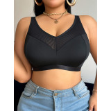 Plus size Women bra lace patchwork sexy underwear