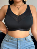 Plus size Women bra lace patchwork sexy underwear
