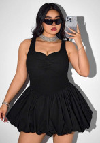 Women Sleeveless Suspender Dress
