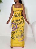 Women Summer Holidays Casual Square Neck Mesh Maxi Dress