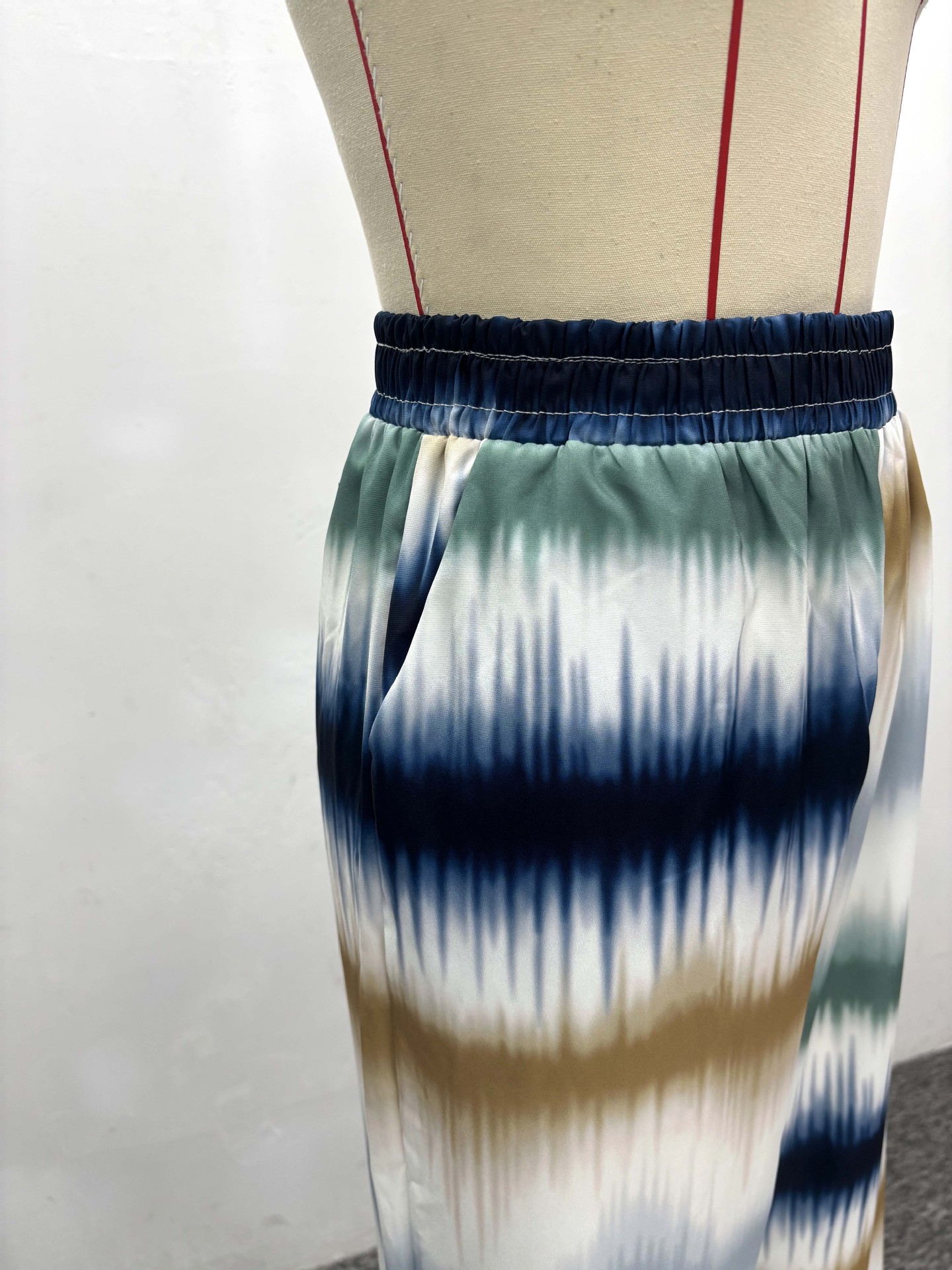 Plus Size Women Casual Printed Long Sleeve Shirt Pants Two-piece Set