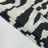 Women autumn zebra print slit lace see-through sexy holidays Dress