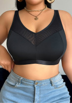 Plus size Women bra lace patchwork sexy underwear