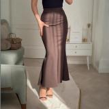 Women summer irregular fishtail skirt