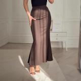 Women summer irregular fishtail skirt