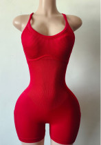 Women's Low Back Slim Waist Sleeveless Jumpsuit Women's Low Back Slim Waist Sleeveless Jumpsuit