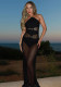 Sexy One-Piece Swimsuit with Skirt Set