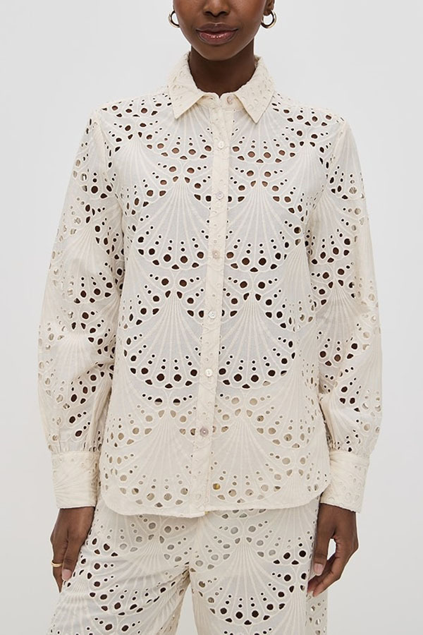 Women Fall and Winter Long-sleeved Single-breasted Shirt and Pants Two-piece Set