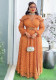 Plus Size Women Patchwork Lace Elegant Maxi Dress