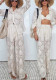 Women Fall and Winter Long-sleeved Single-breasted Shirt and Pants Two-piece Set