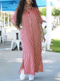 Women's Summer Casual Pocket Shirt Long Dress