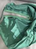 Women Pleated Sleeveless Satin Dress