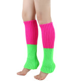 Warm woolen socks women's winter solid color adult leg socks