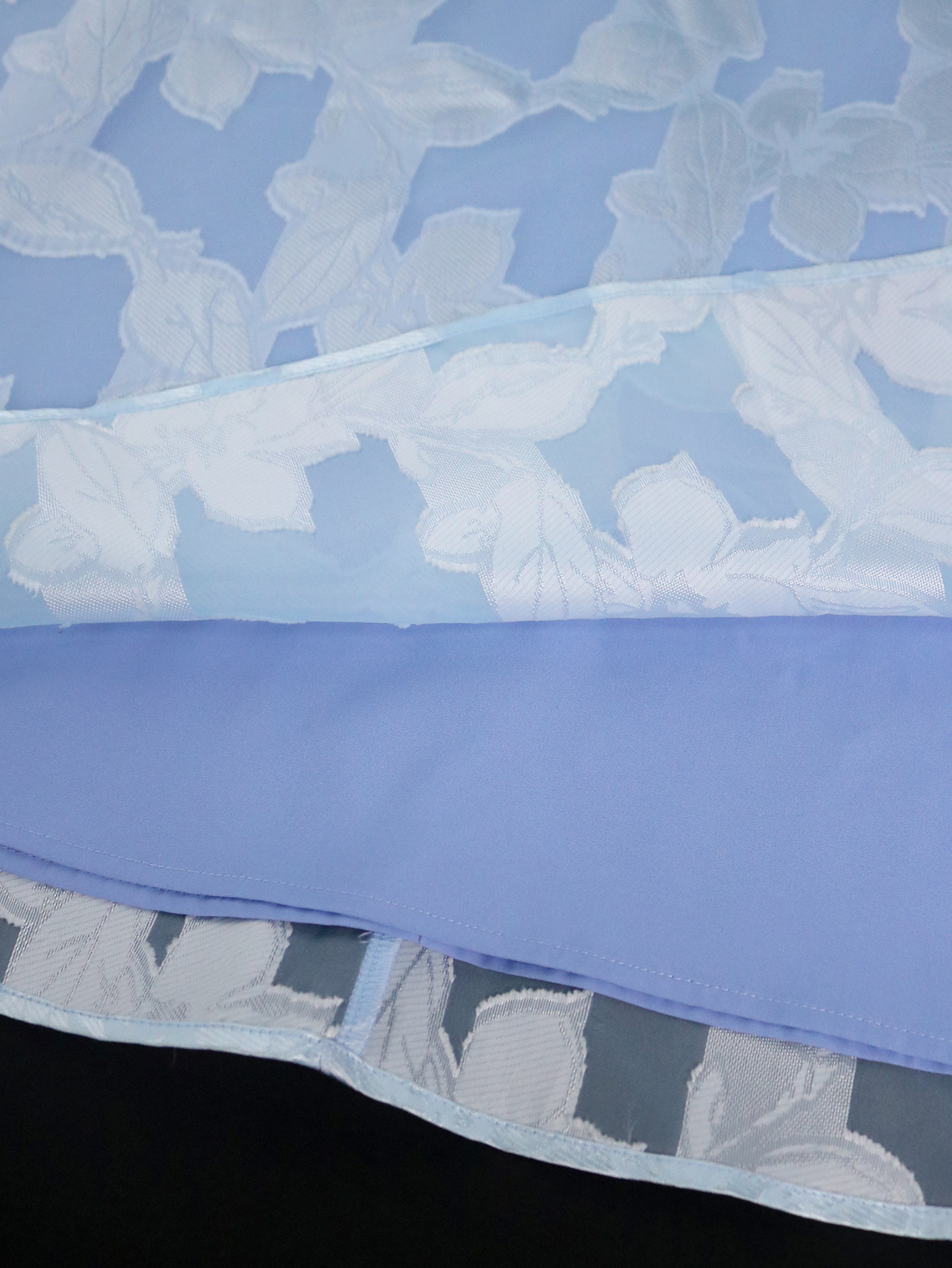 Elegant Bow Off-Shoulder Patchwork Blue Chiffon High-Waist Party Dress