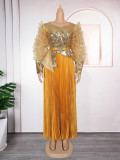 Plus Size Women Beaded Sequin Formal Party Dress
