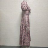 Square Neck Long Floral Summer Dress