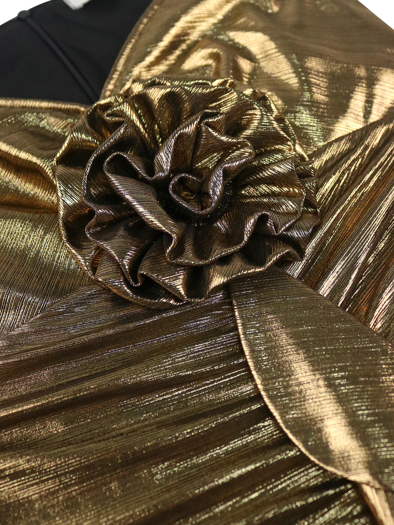 Summer Strapless Gold Party Dress Low-Back Sexy Chic Bodycon Dress