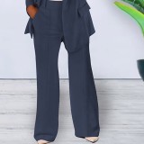 Spring/Summer Fashion Turn-Down Collar Blazer Pants Set