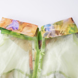 Plus Size Women Spring and Summer Tie-Dye Print Dress