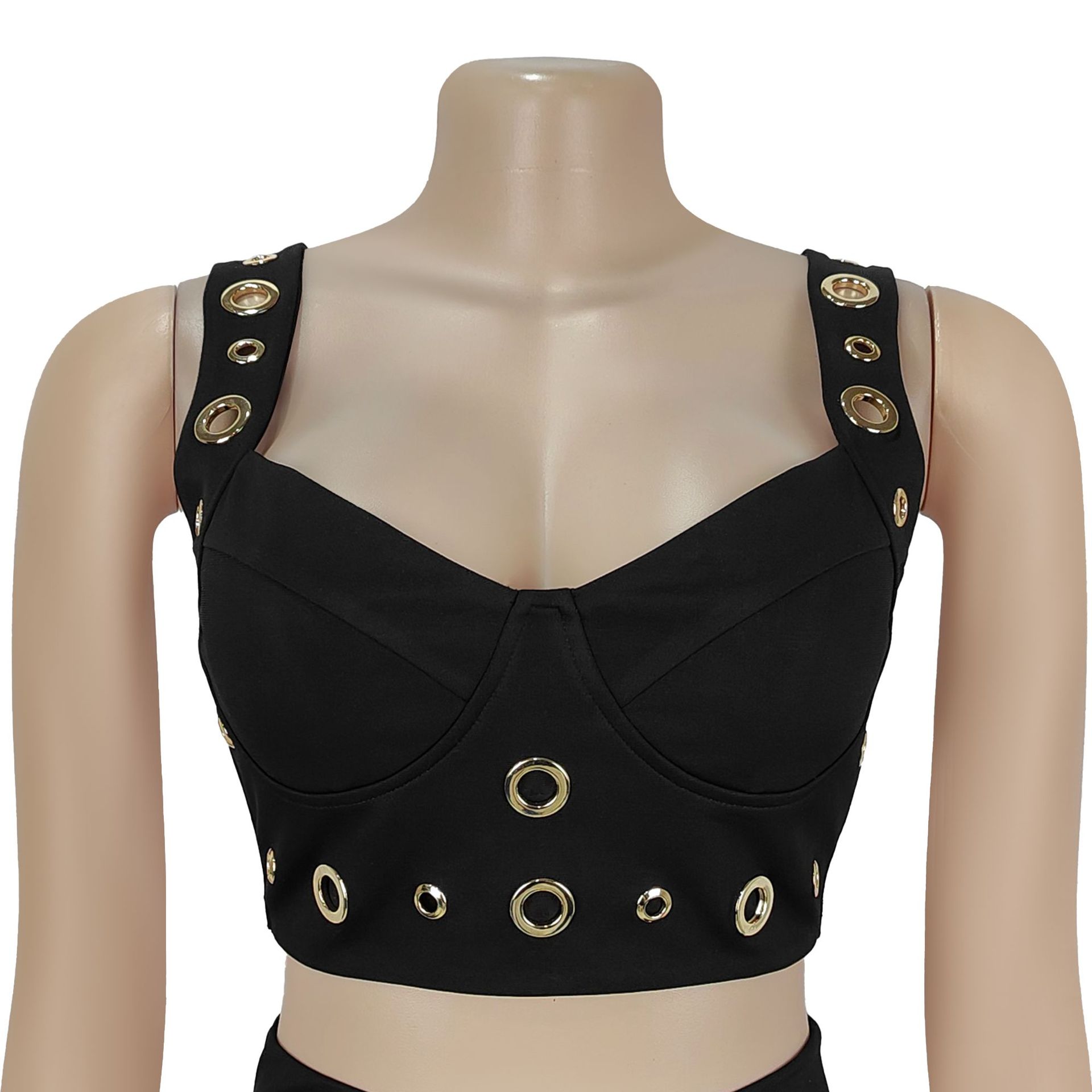 Women Sexy Top and Wide-Leg Pants Two-Piece Set