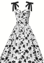 Women Summer V-Neck Sleeveless Dress Women Summer V-Neck Sleeveless Dress