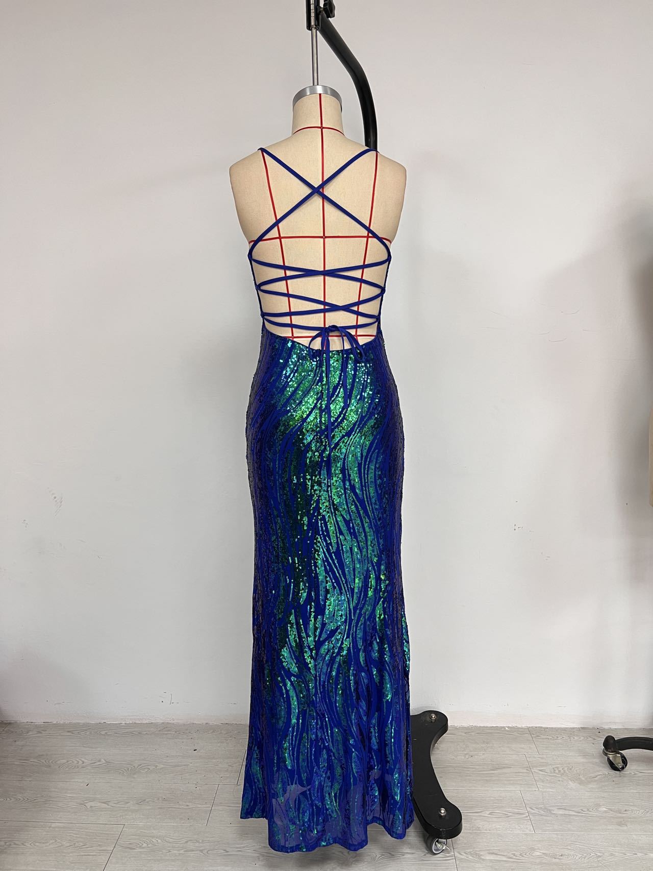 Women Party Sequin Sexy Evening Dress