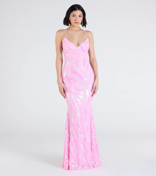 Women Party Sequin Sexy Evening Dress