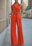 Women Career Sleeveless Jumpsuit