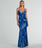 Women Party Sequin Sexy Evening Dress