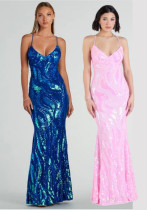 Women Party Sequin Sexy Evening Dress