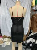 Women Backless Strapless Bodycon Dress