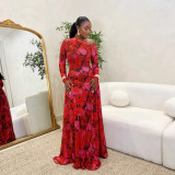Women Elegant Career Stretch Slash Shoulder Dress