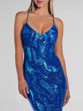 Women Party Sequin Sexy Evening Dress