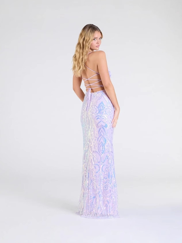 Women Party Sequined V-Neck Sexy Evening Dress