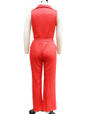 Women Career Sleeveless Jumpsuit