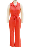Women Career Sleeveless Jumpsuit
