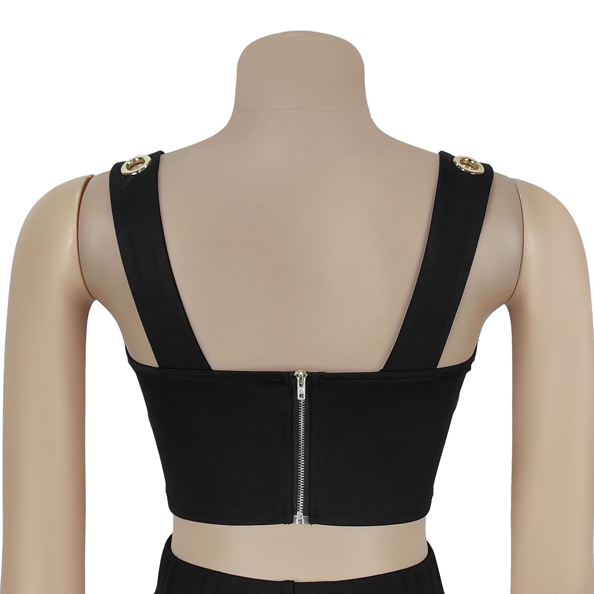 Women Sexy Top and Wide-Leg Pants Two-Piece Set