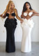 Floral Bustier Top & Long Skirt Beach Party Outfit