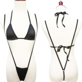 Solid Color Two Piece Bikini Set Women's Sexy Swimsuit