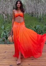 Gradient Ombre Three-Piece Sexy Swimsuit