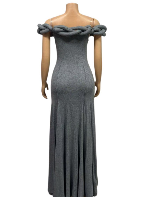 Braided Sexy Off-Shoulder Mermaid Gown