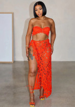 Women Sexy Summer Lace-Up Three-Piece Dress