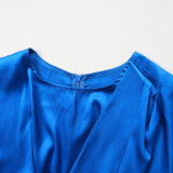 Plus Size African Elegant Solid Dress