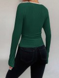 Solid Color Long-Sleeve Women's T-Shirt Fall/Winter Women's Wear