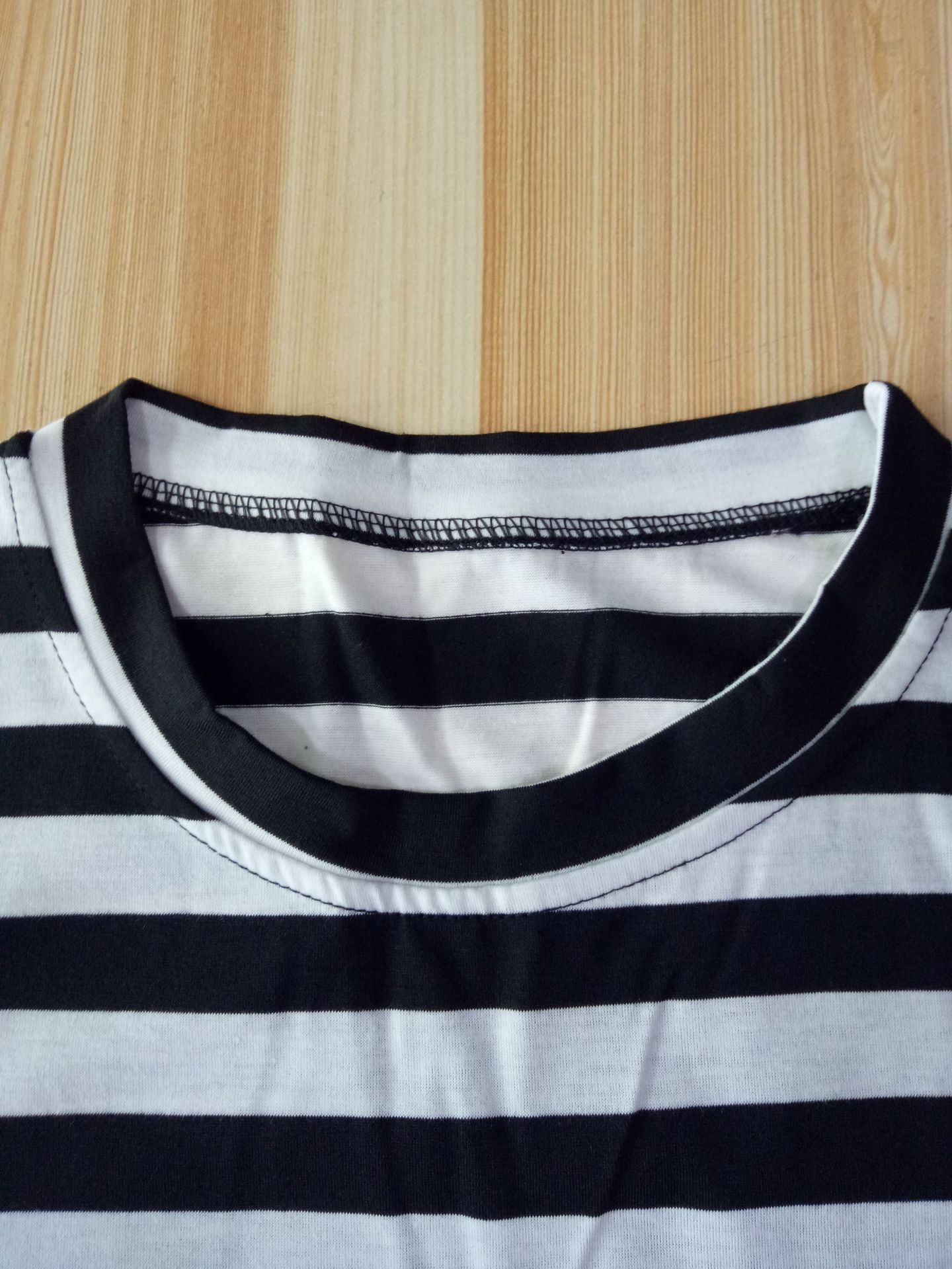 Women's Fall Fashion Black & White Striped Casual Sportswear Set