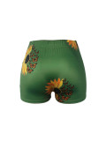 Women's Sexy Tight-Fitting Printed Shorts & Yoga Pants