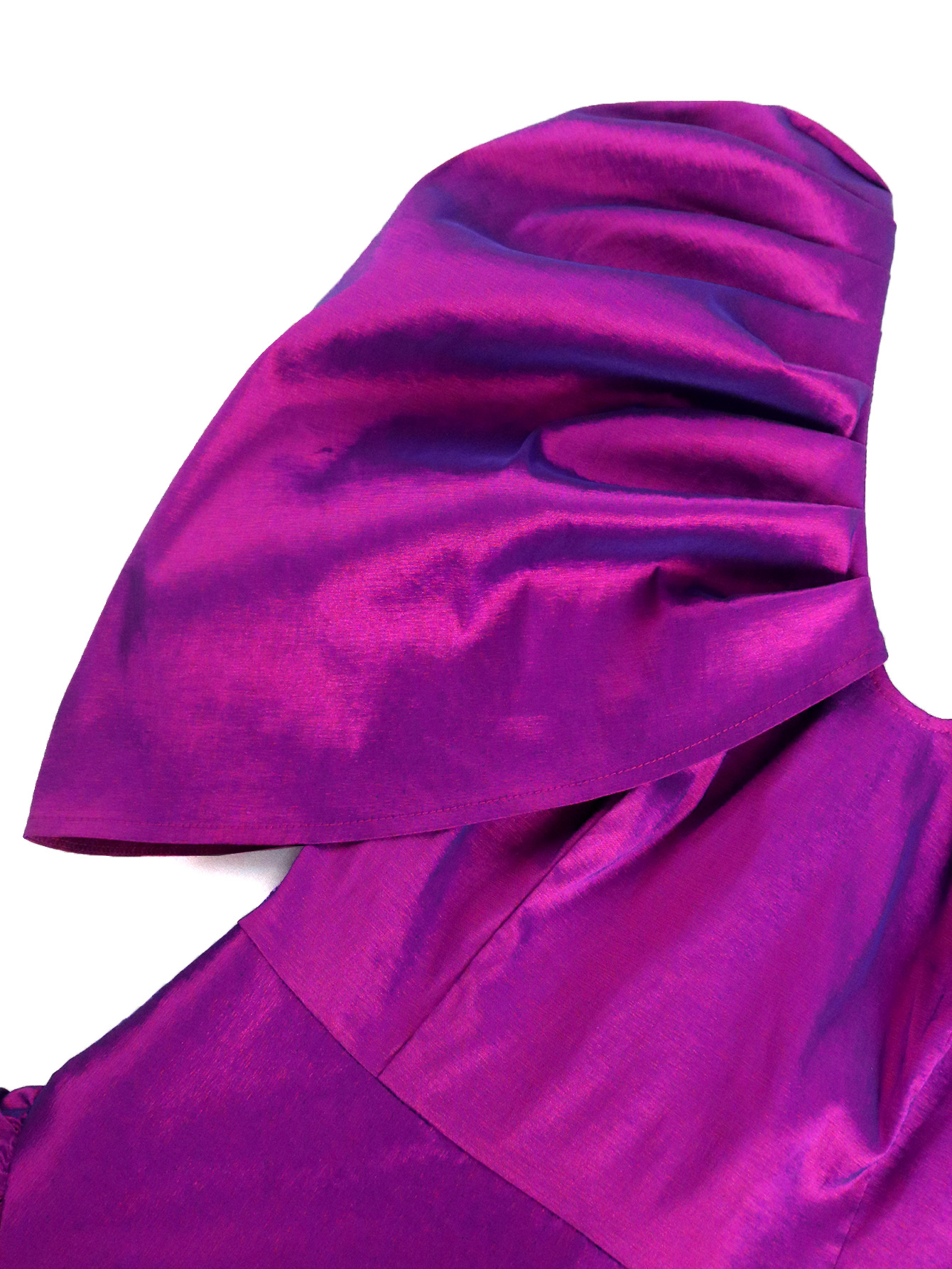 Sexy V-Neck Puff-Sleeve Evening Dress Chic Elegant A-Line Formal Gown